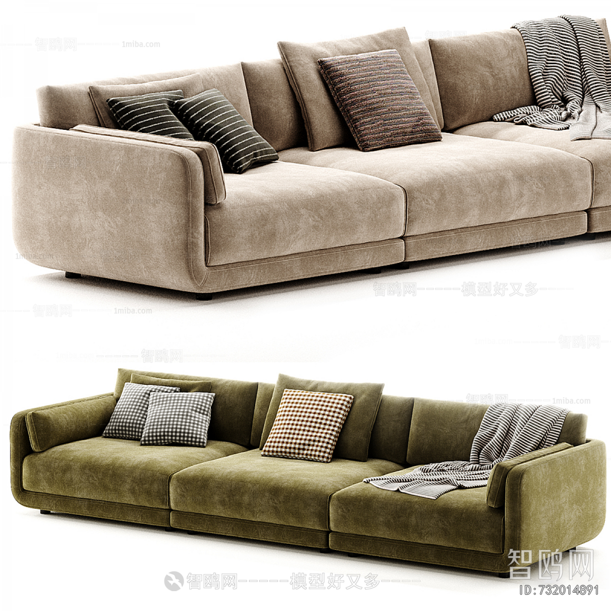 Modern Three-seat Sofa