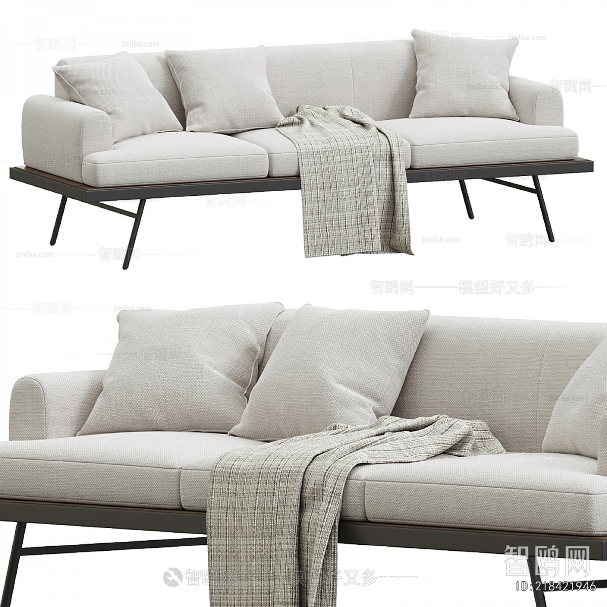 Modern Multi Person Sofa