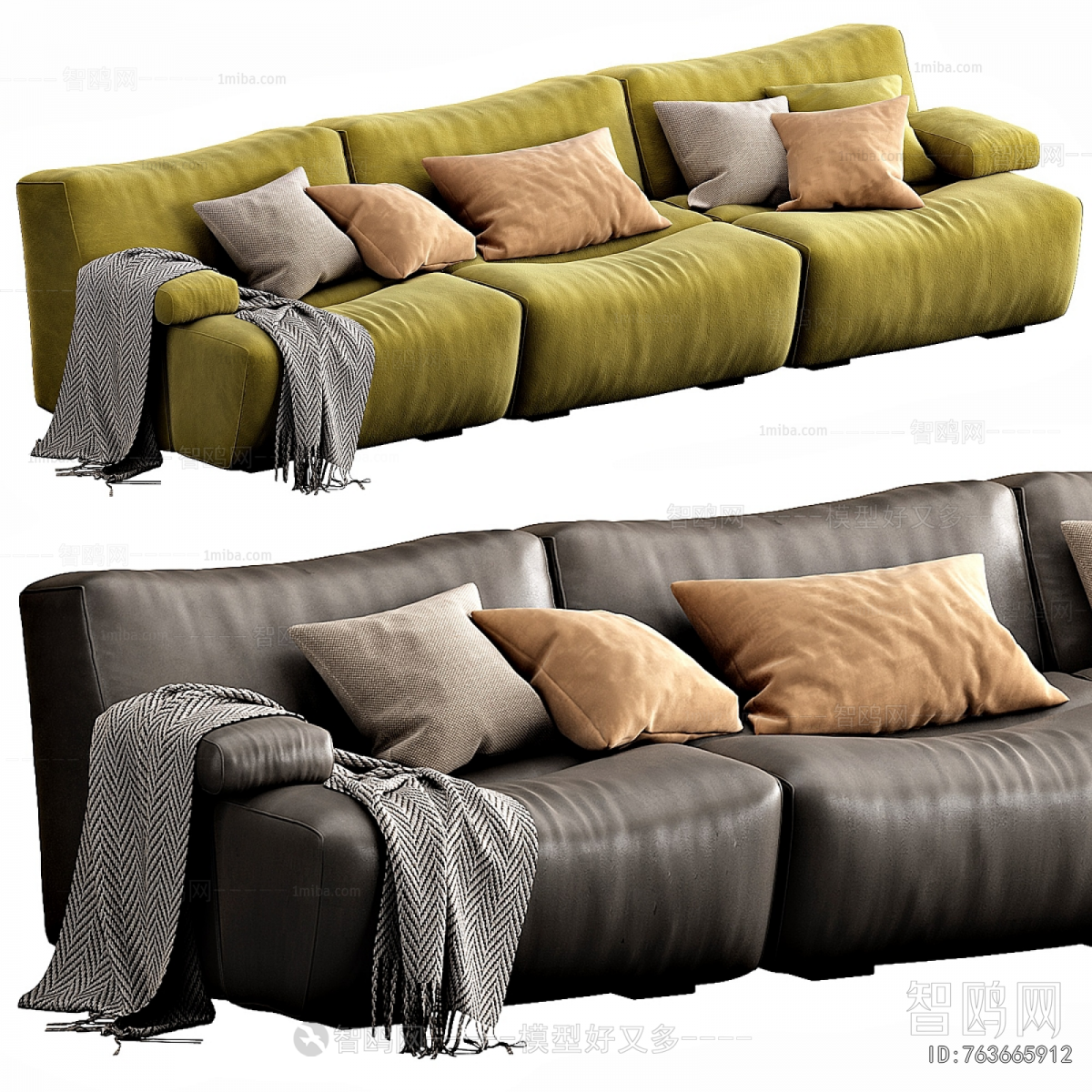 Modern Three-seat Sofa