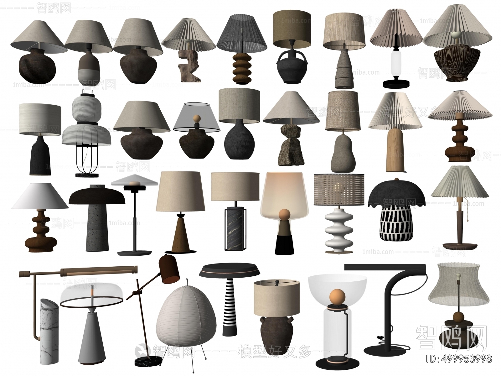 Wabi-sabi Style Table Lamp