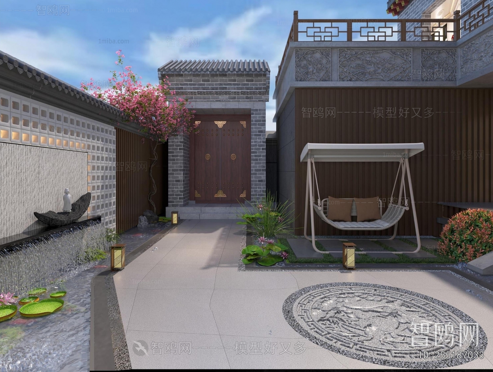 New Chinese Style Courtyard/landscape
