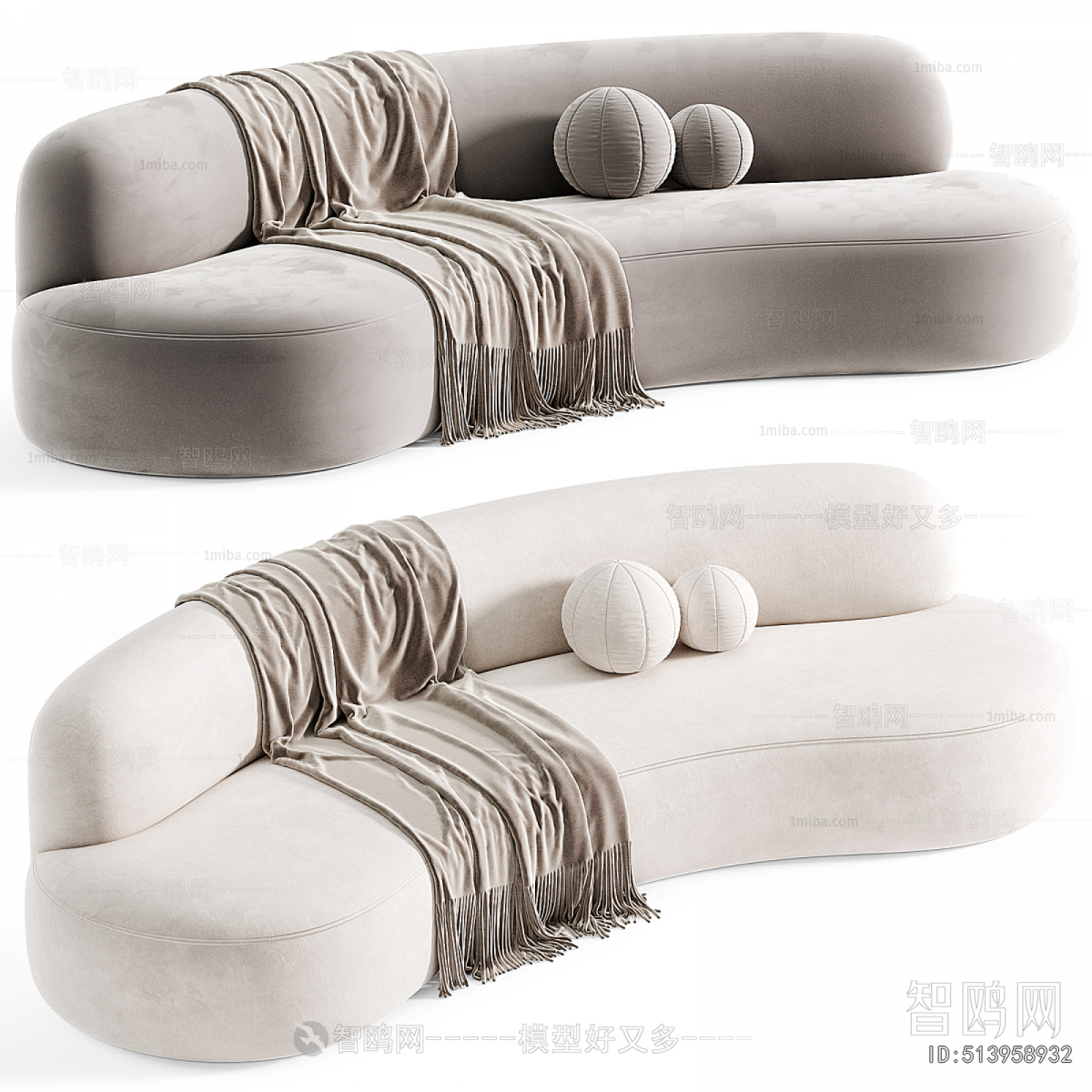 Modern Curved Sofa