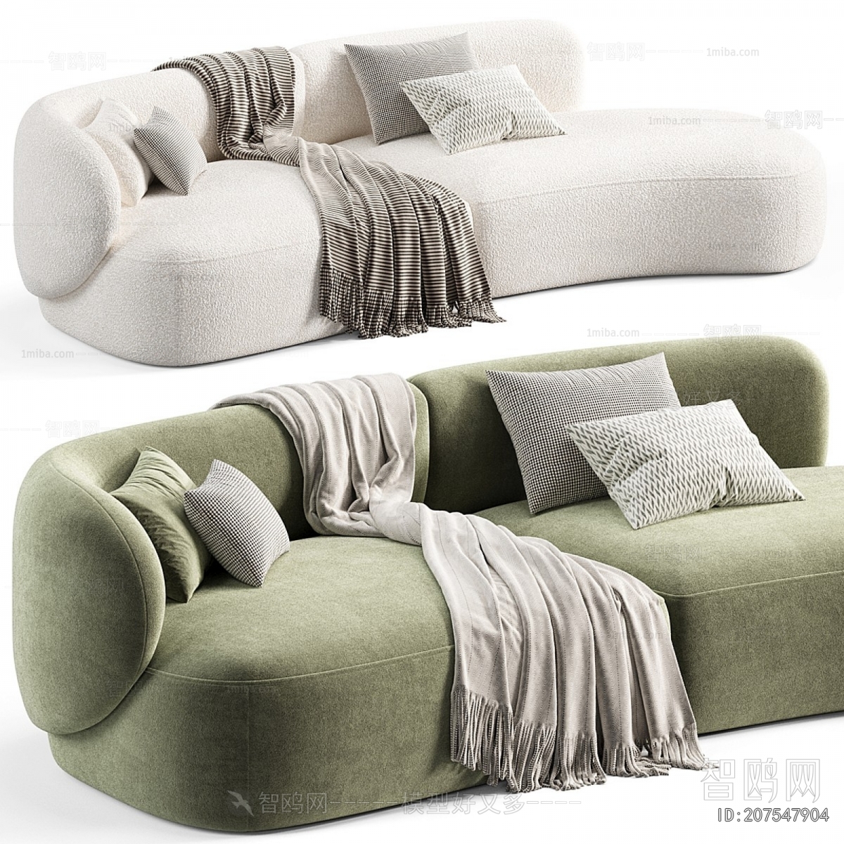 Modern Curved Sofa