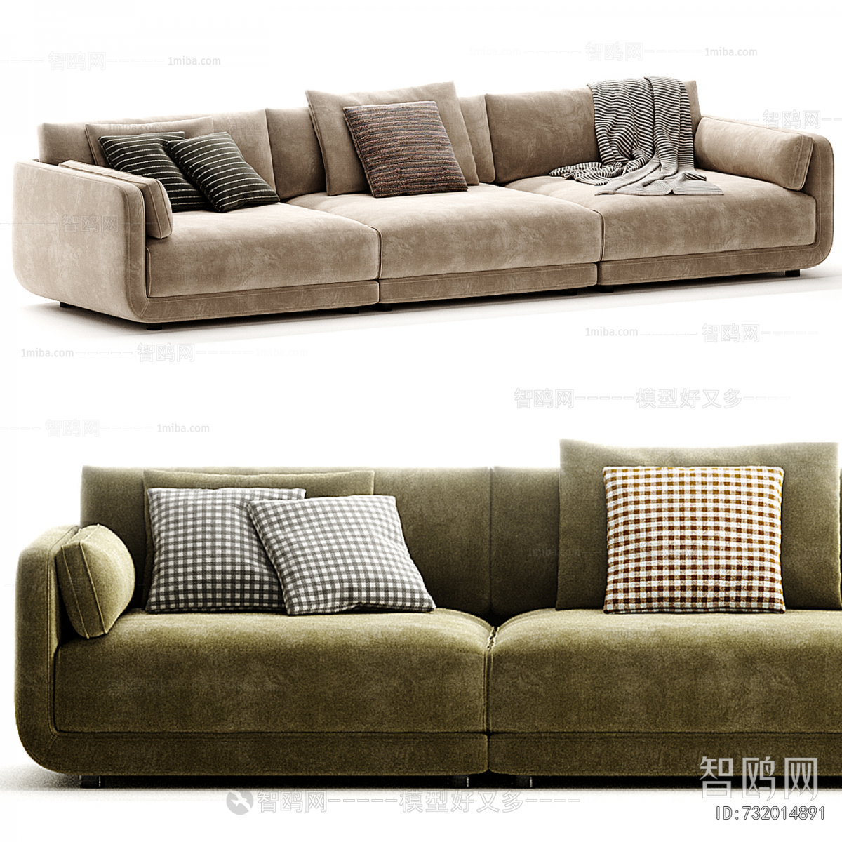Modern Three-seat Sofa