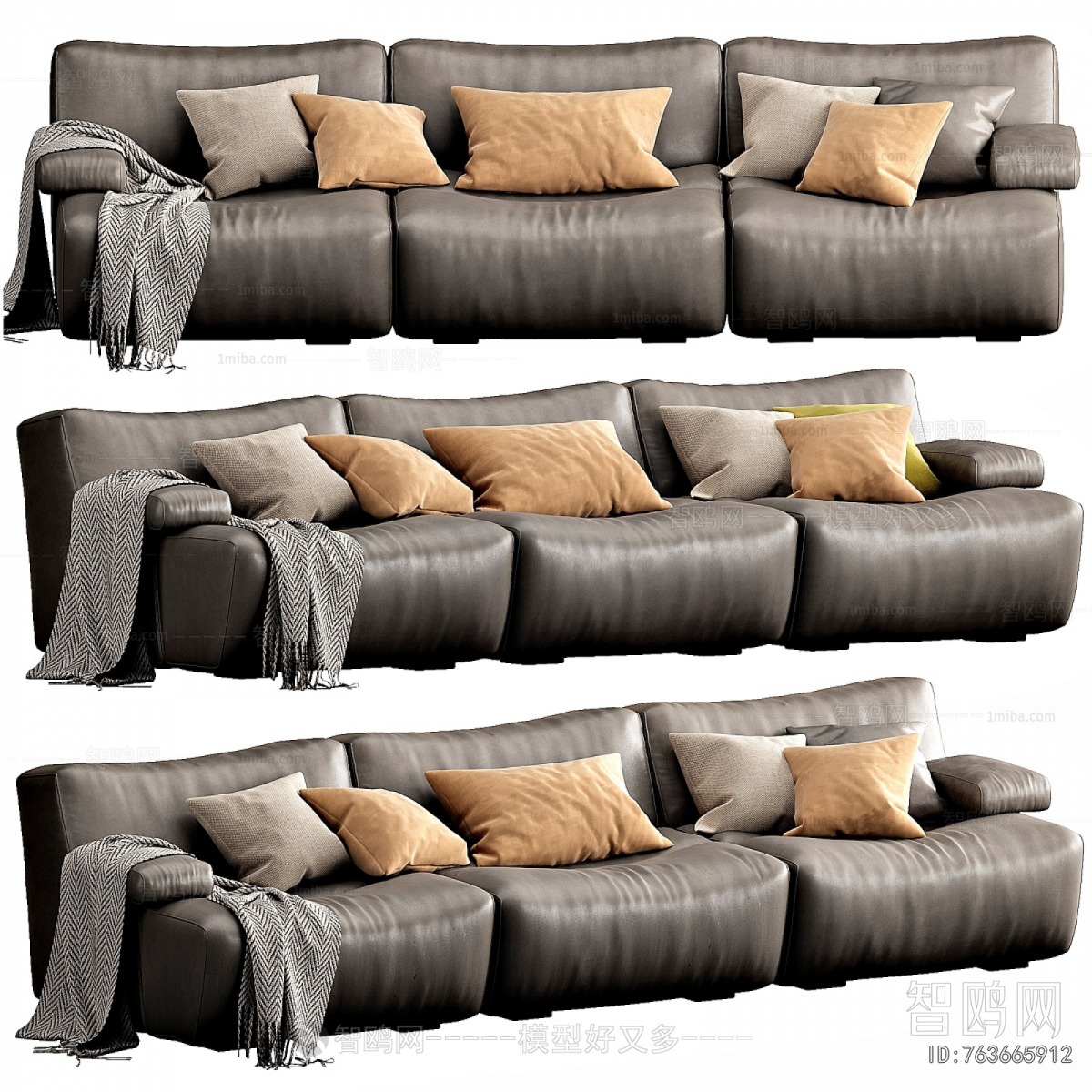 Modern Three-seat Sofa