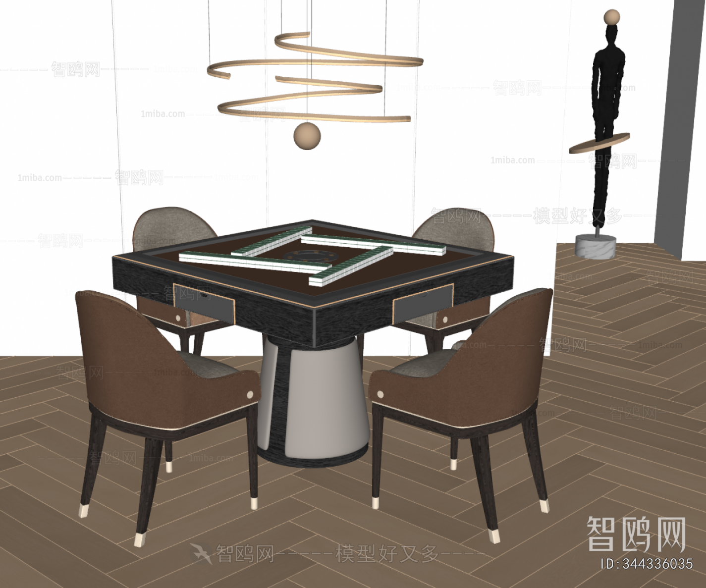 Modern Mahjong Tables And Chairs