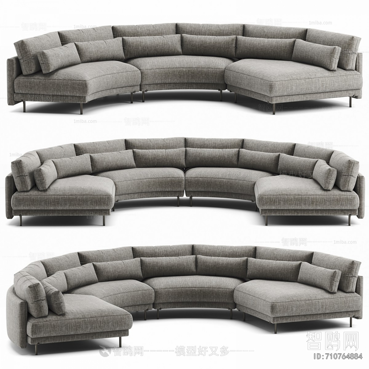 Modern Curved Sofa