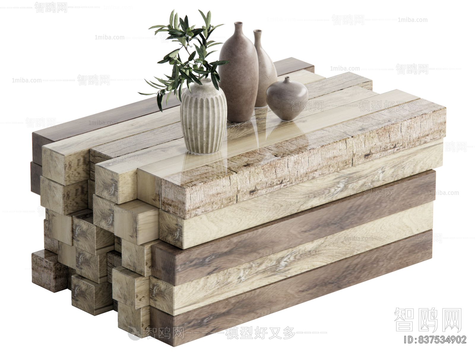 Wabi-sabi Style Coffee Table