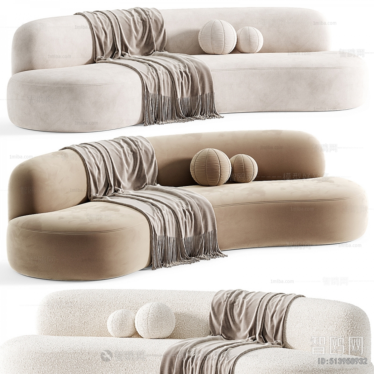 Modern Curved Sofa