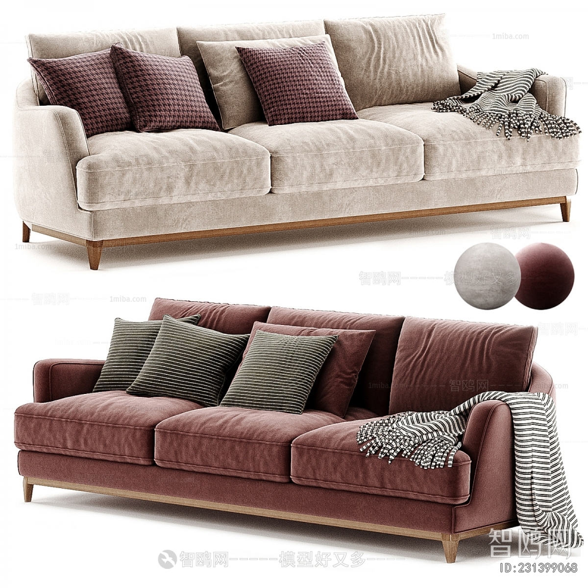 Modern Three-seat Sofa