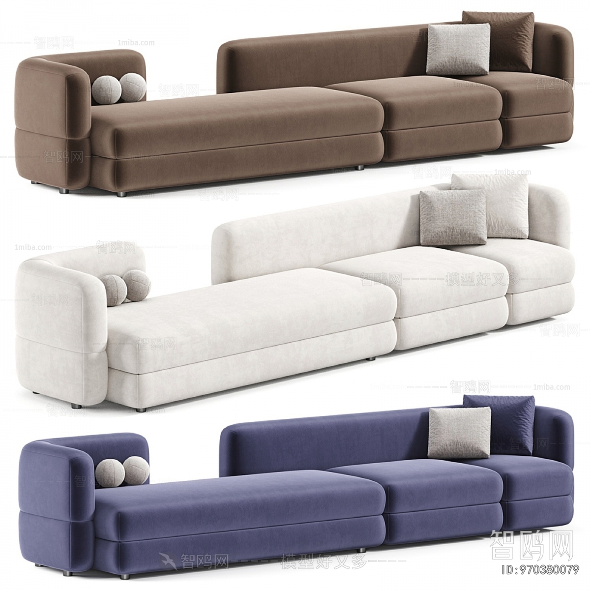 Modern Multi Person Sofa