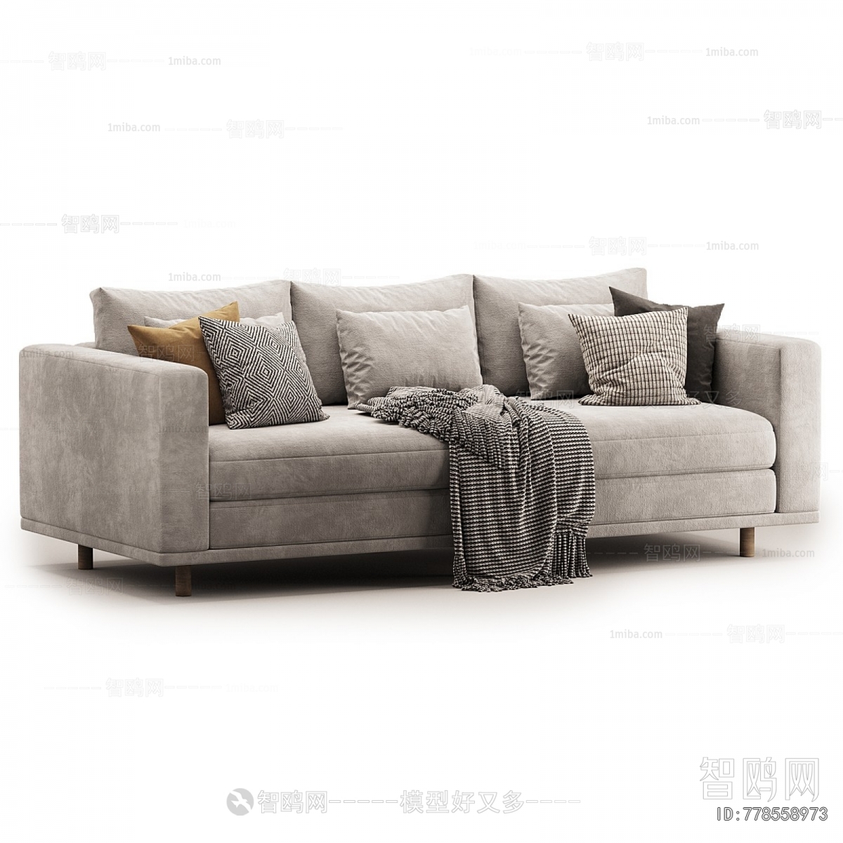 Modern Three-seat Sofa