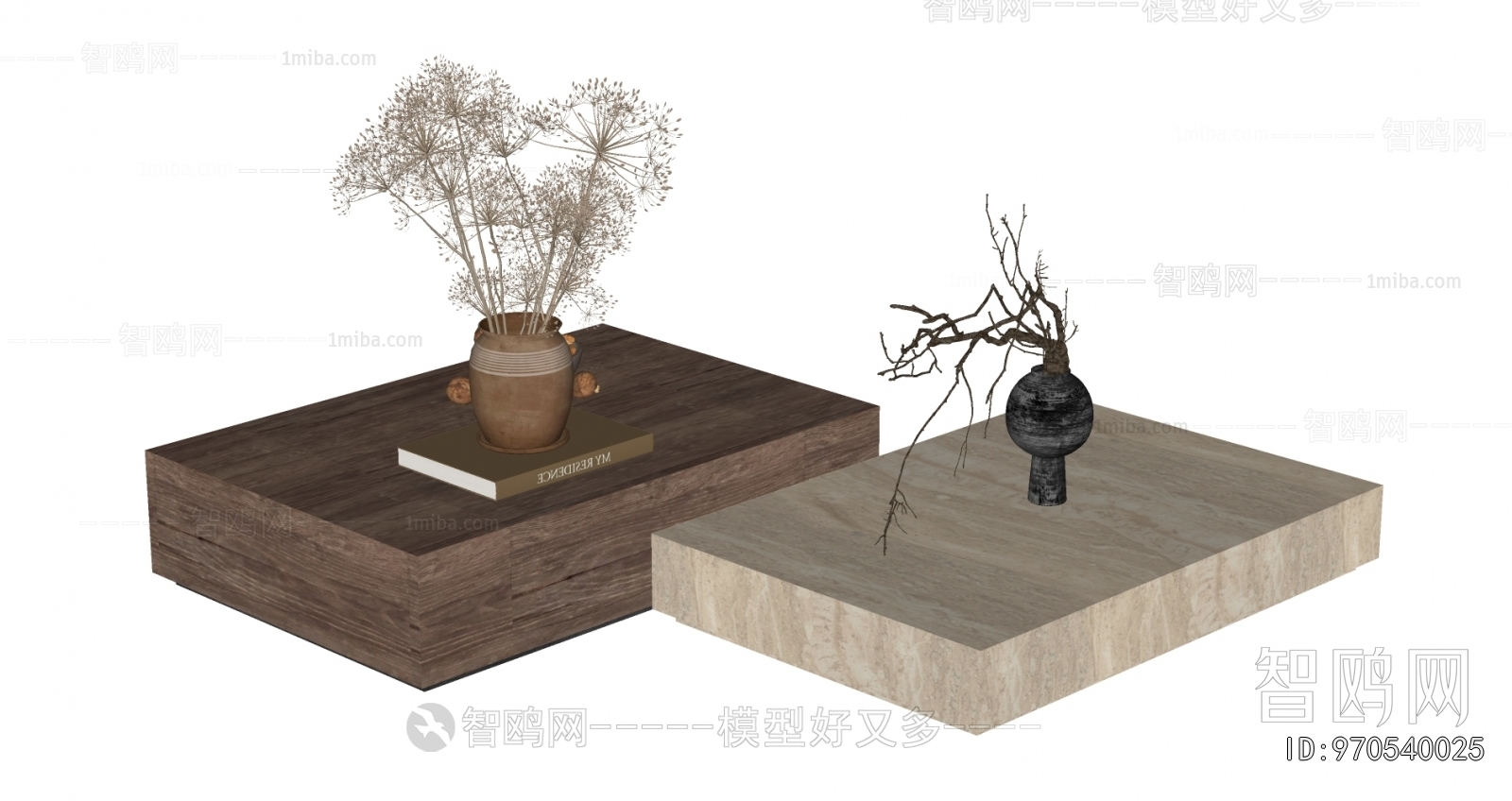 Wabi-sabi Style Coffee Table