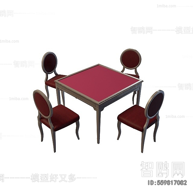 Simple European Style Mahjong Tables And Chairs