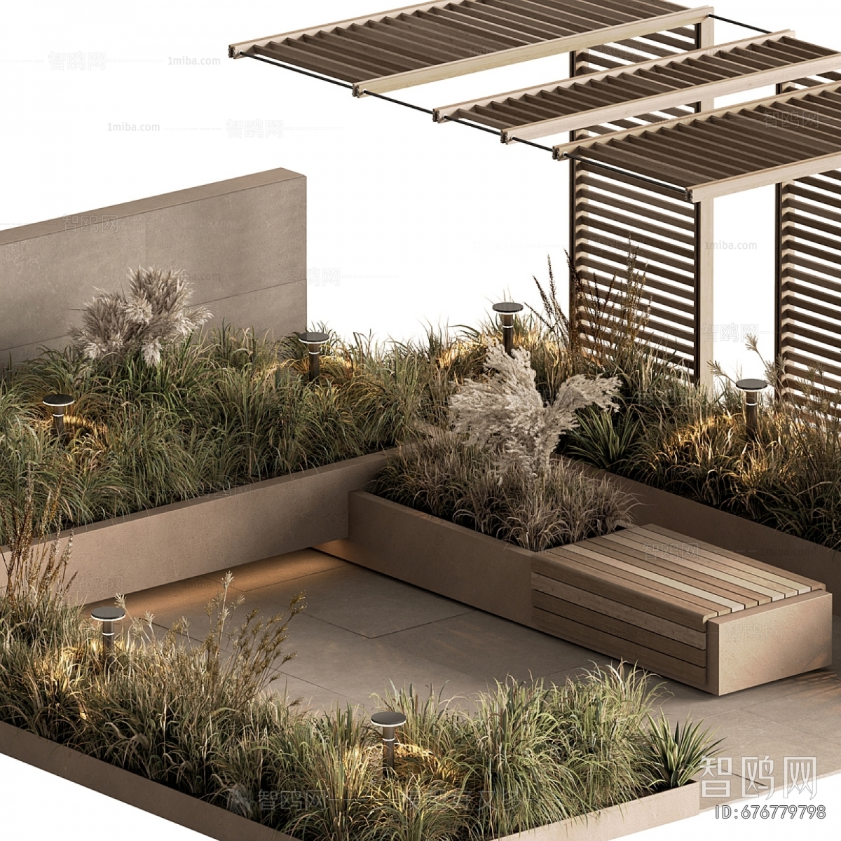 Modern Courtyard/landscape