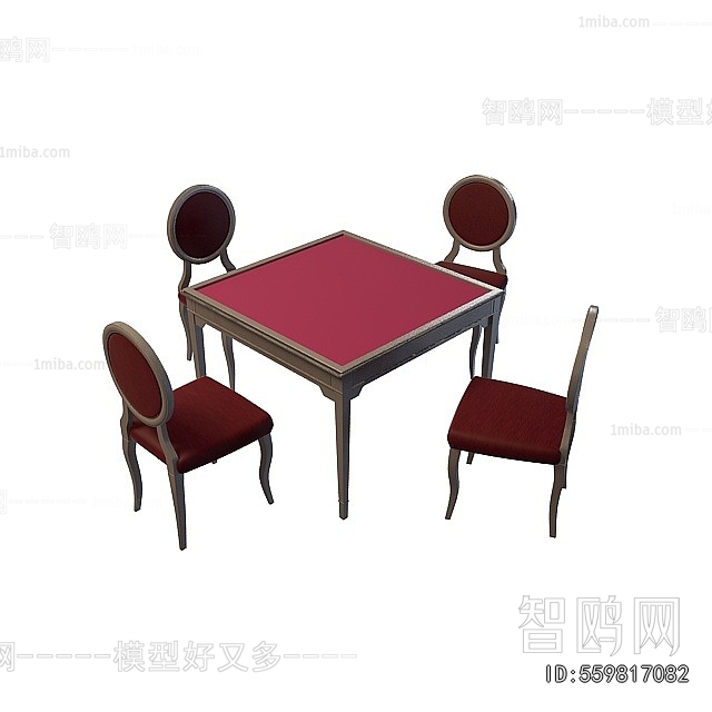 Simple European Style Mahjong Tables And Chairs