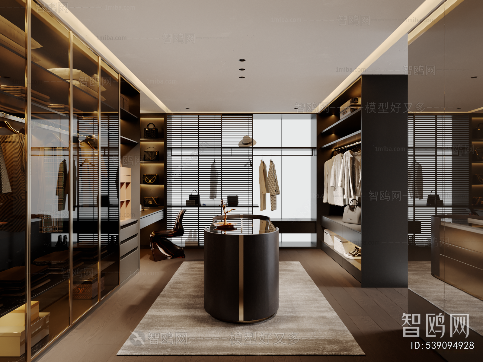 Modern Clothes Storage Area