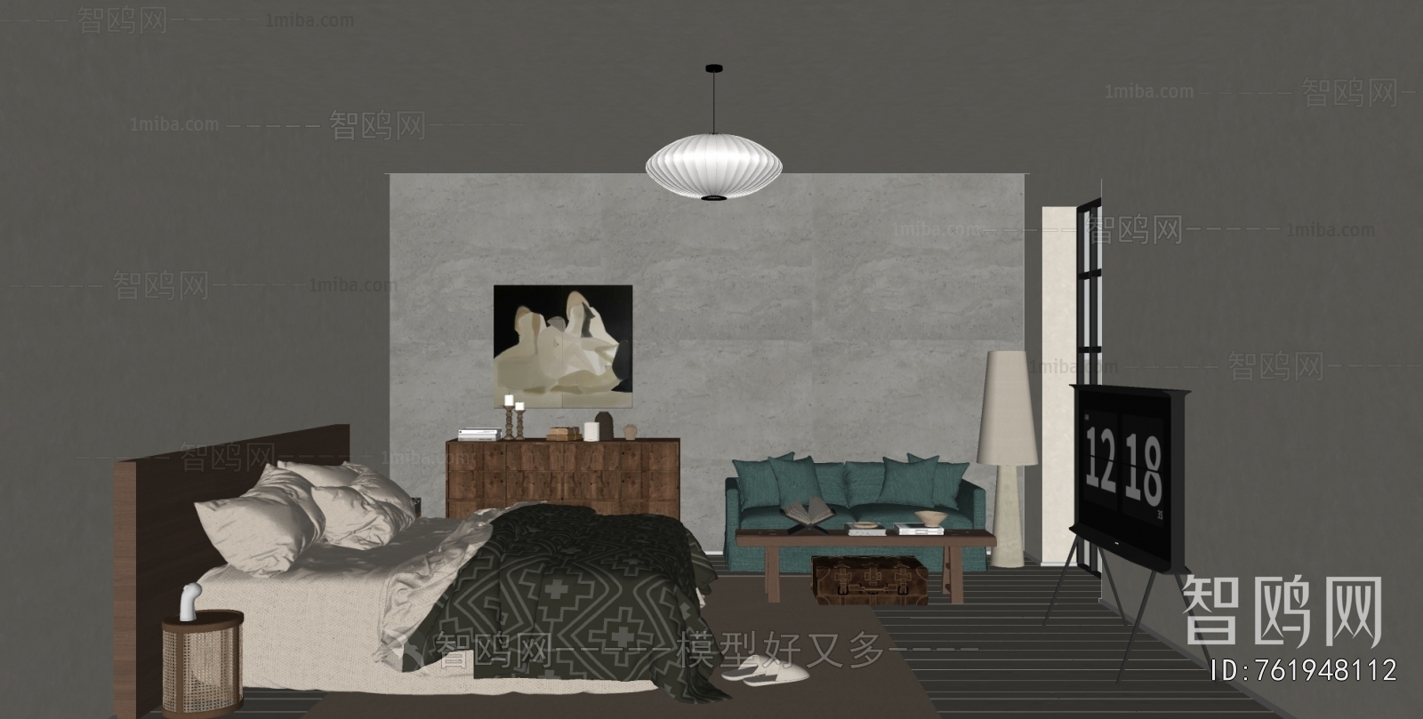 Wabi-sabi Style Bedroom