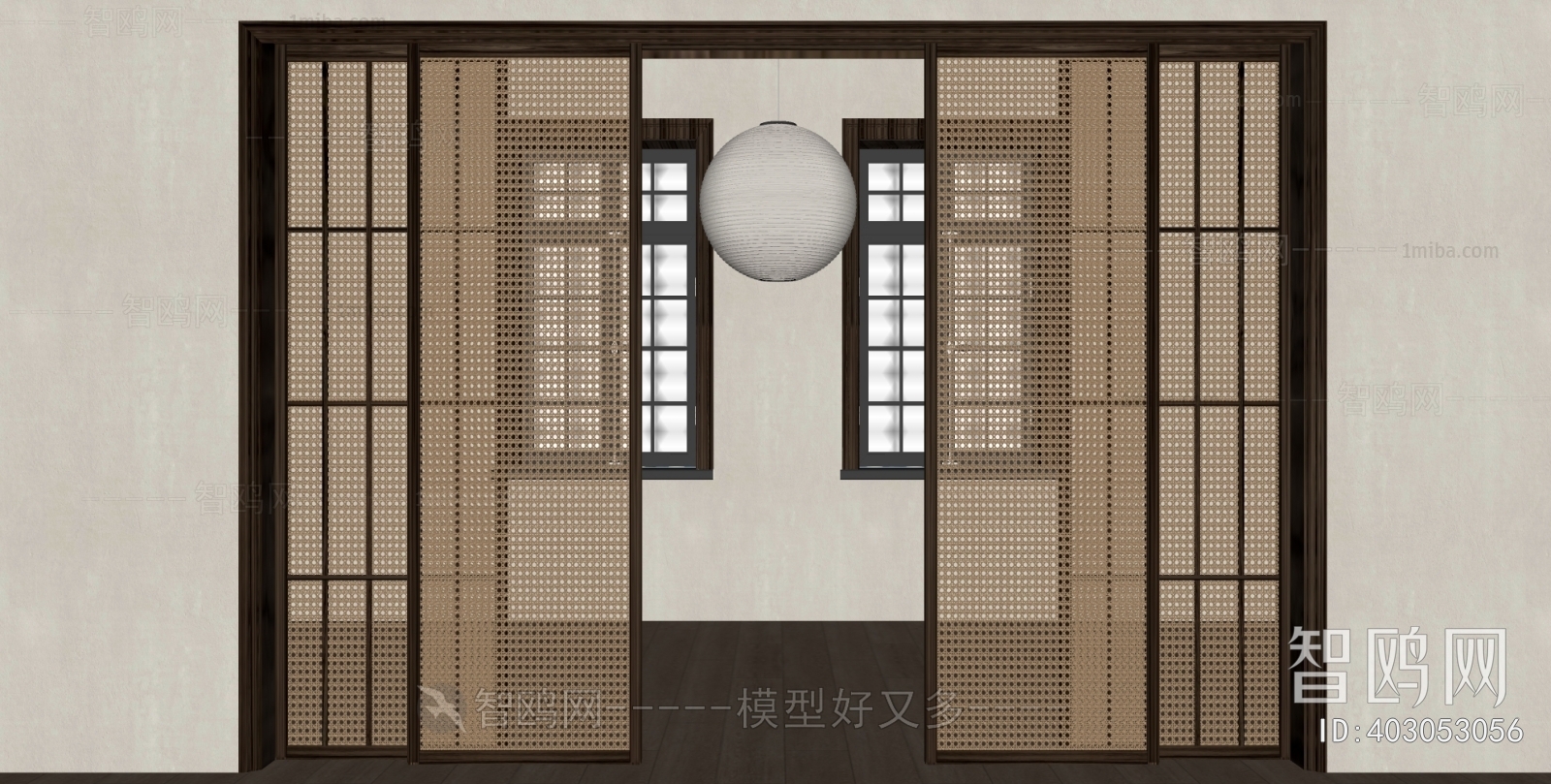 Wabi-sabi Style Sliding Door