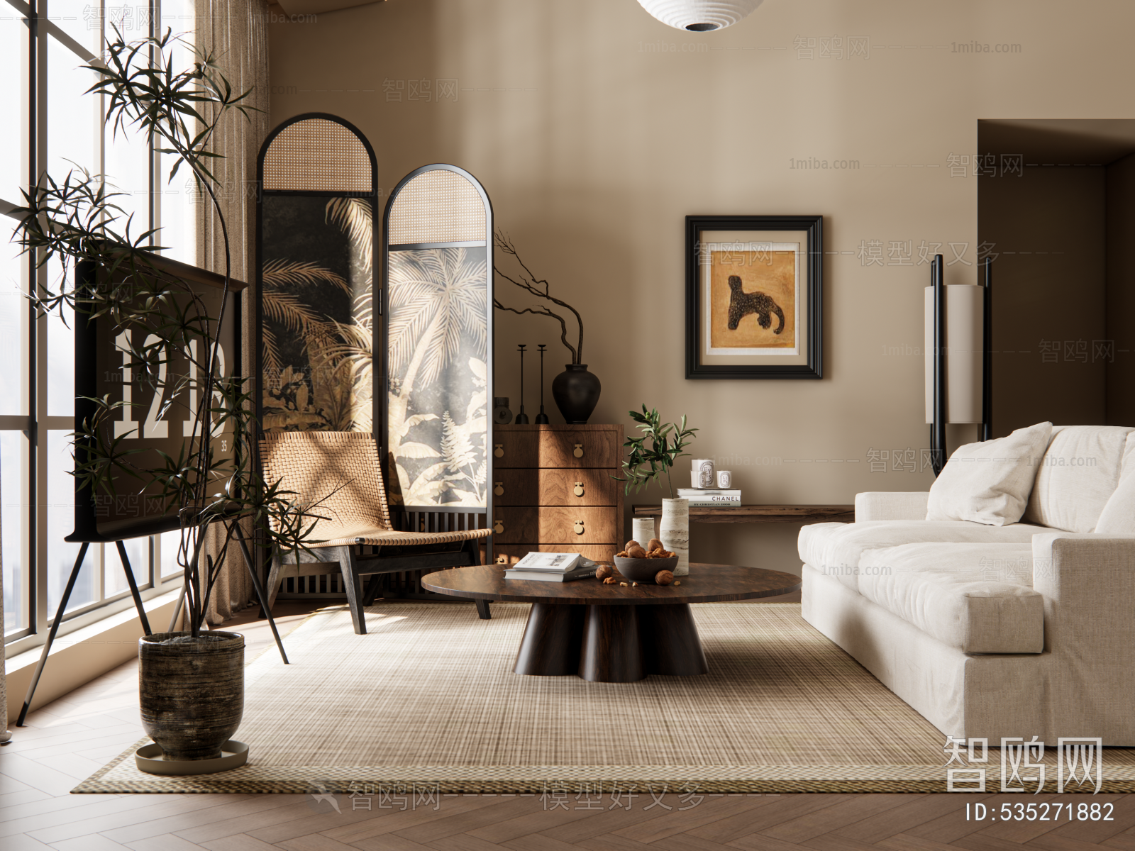 Wabi-sabi Style Sofa Combination