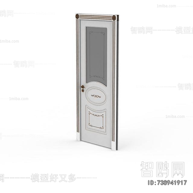 Simple European Style Single Door