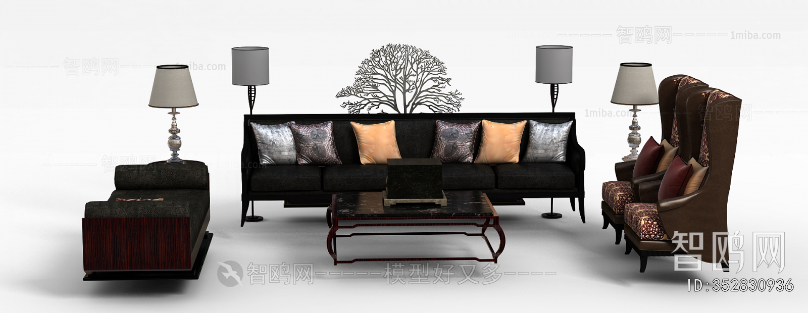 Simple European Style Sofa Combination