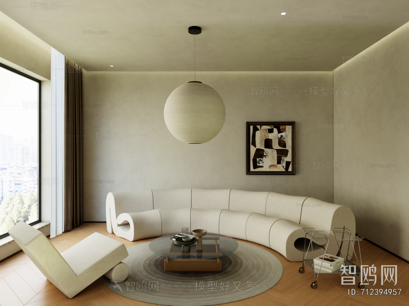 Wabi-sabi Style A Living Room