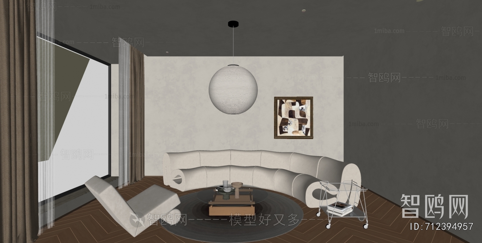 Wabi-sabi Style A Living Room