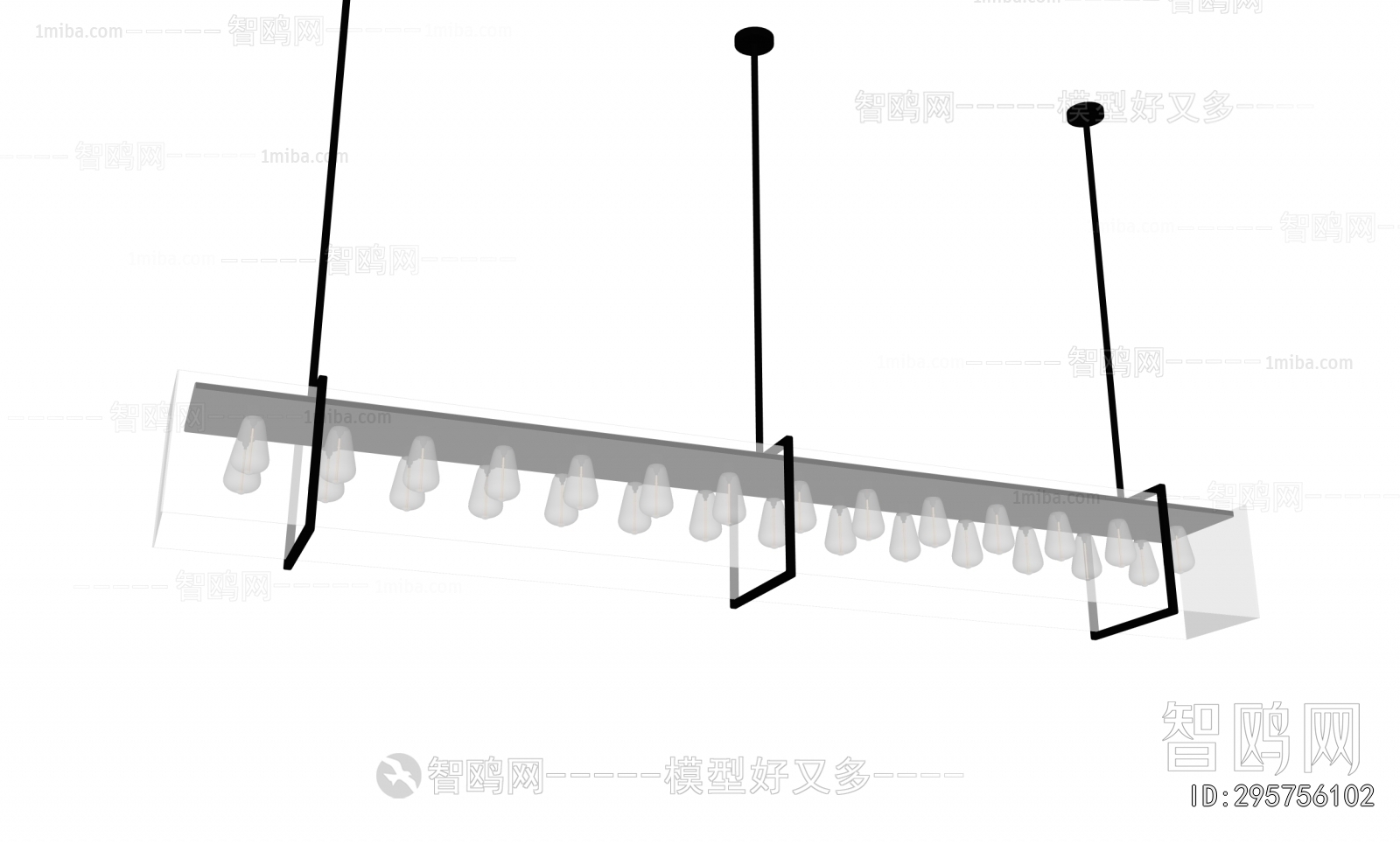 Modern Long Chandelier