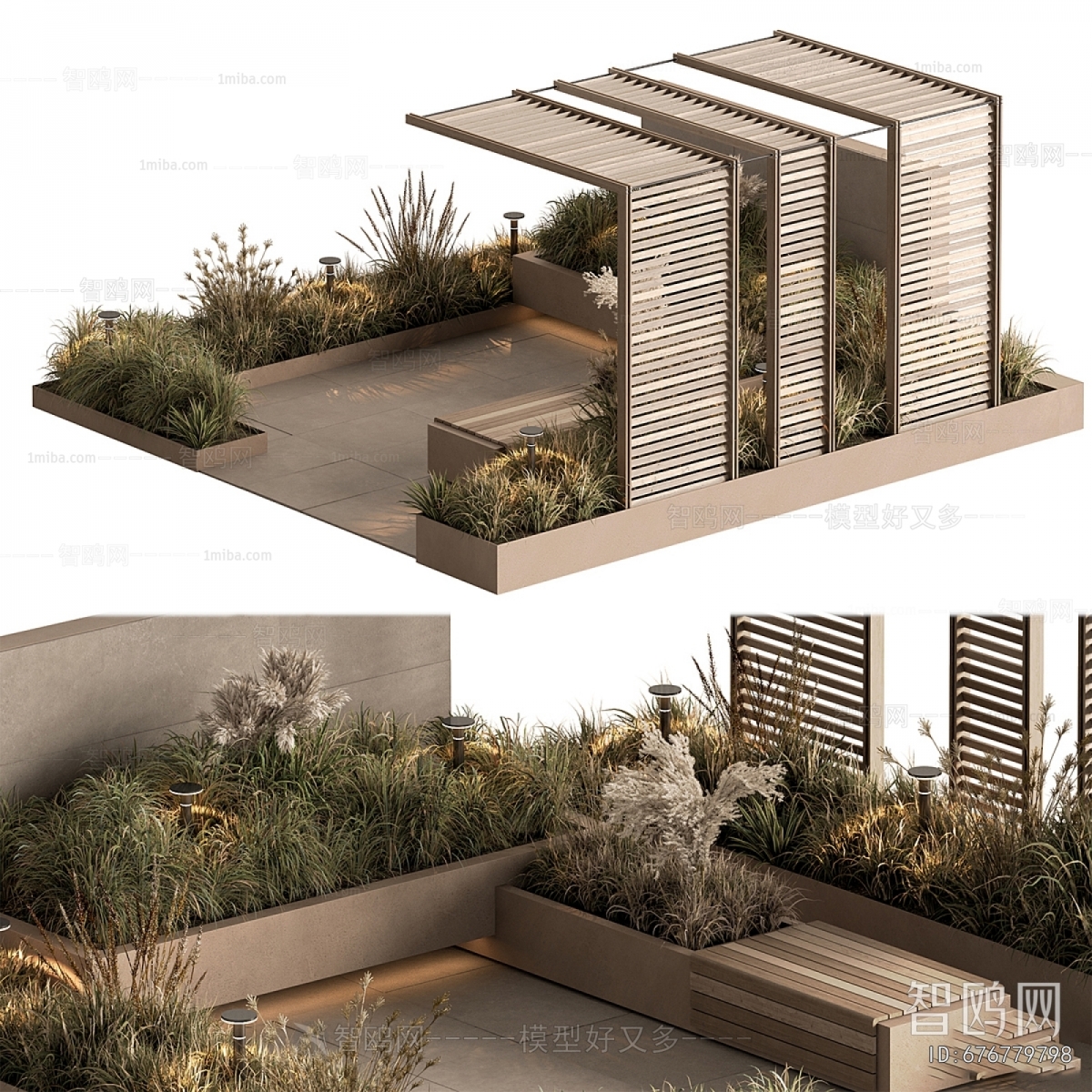 Modern Courtyard/landscape