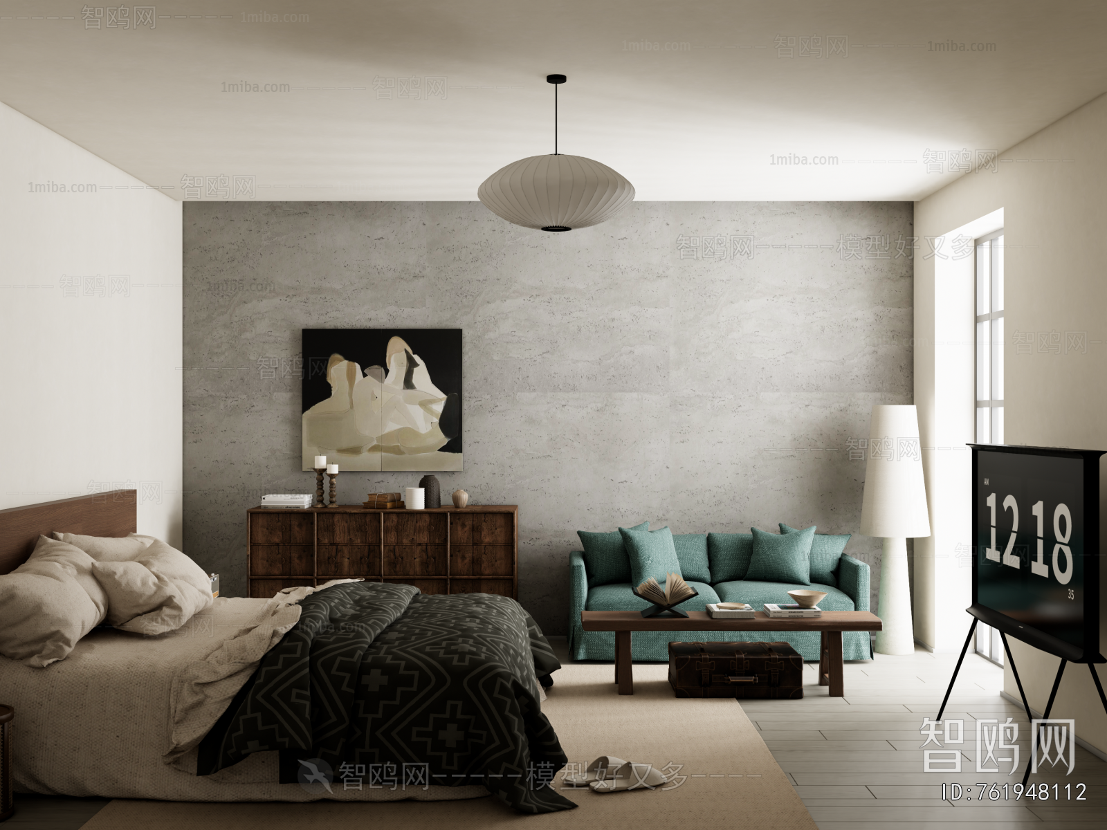 Wabi-sabi Style Bedroom