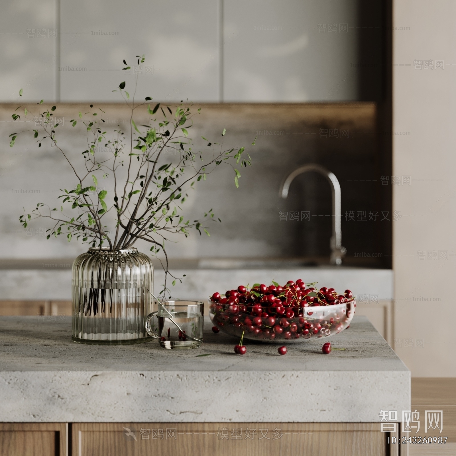 Modern Aquatic Green Plant