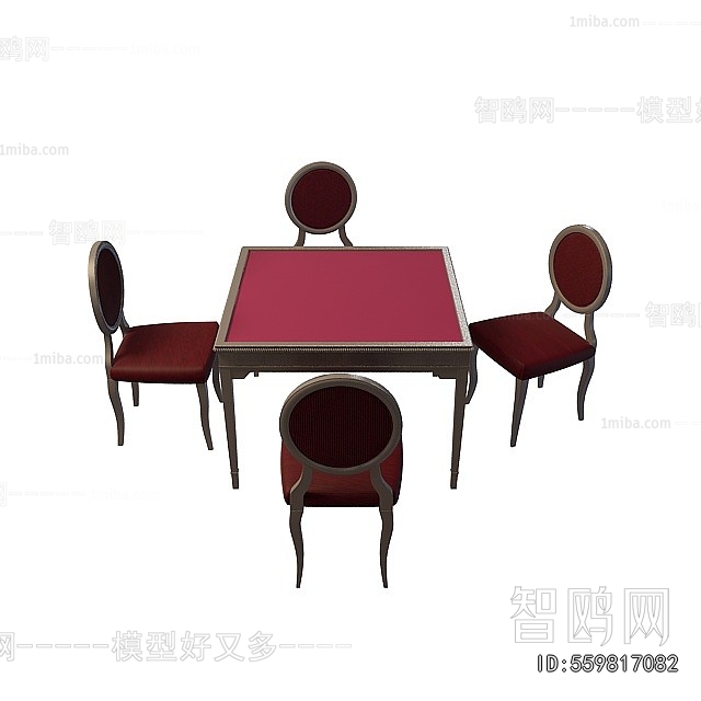 Simple European Style Mahjong Tables And Chairs
