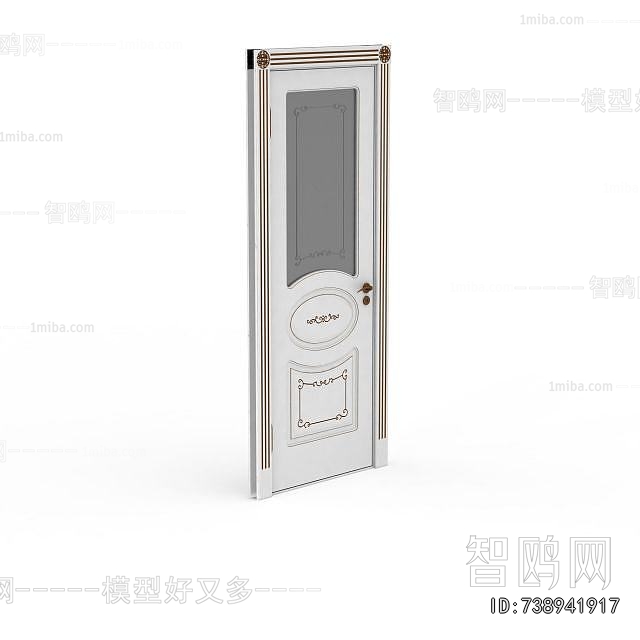 Simple European Style Single Door