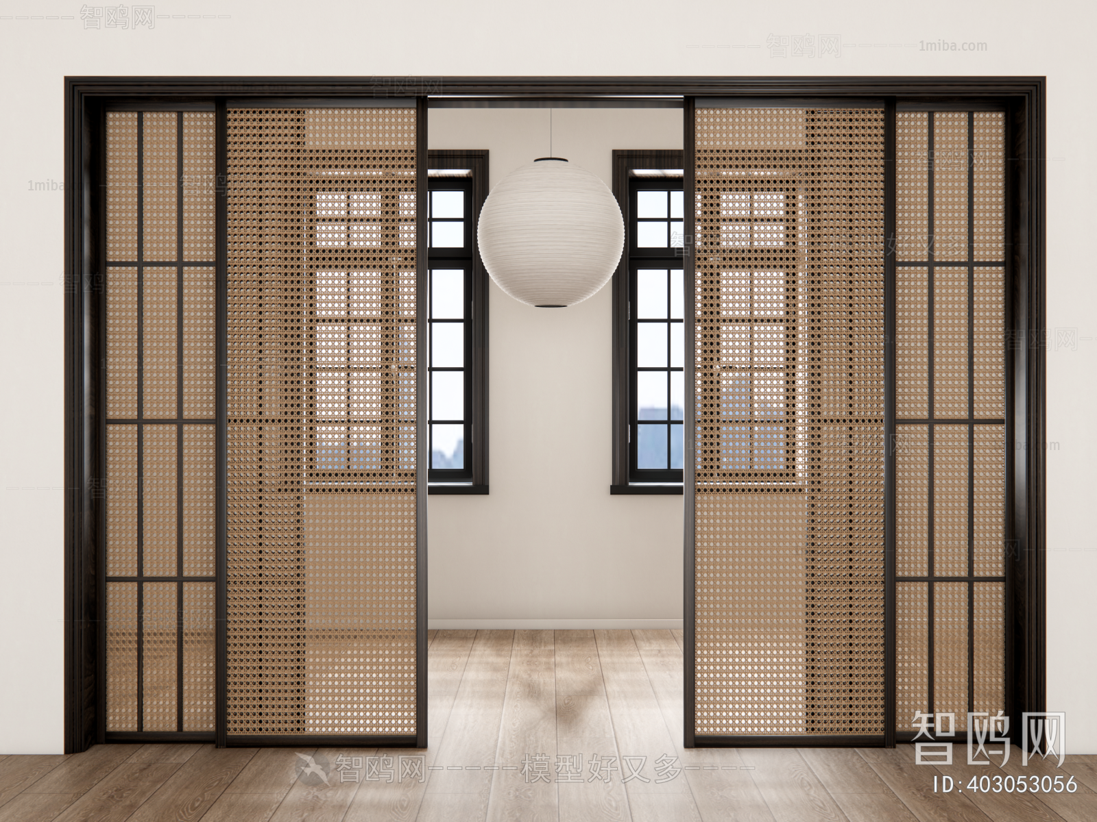 Wabi-sabi Style Sliding Door