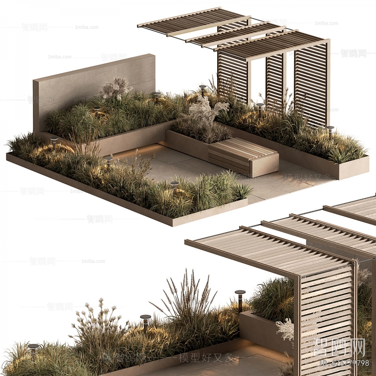 Modern Courtyard/landscape