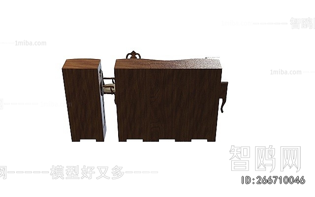 European Style Computer Desk And Chair