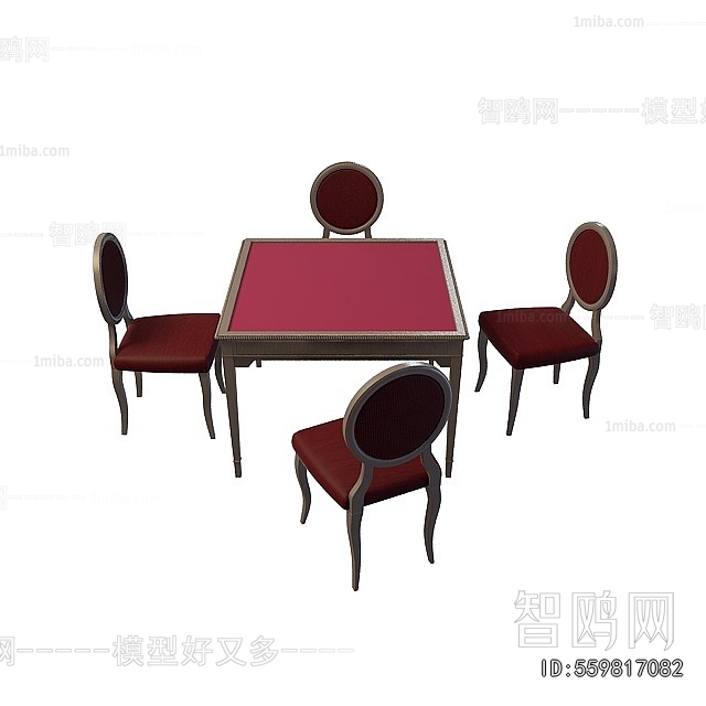 Simple European Style Mahjong Tables And Chairs