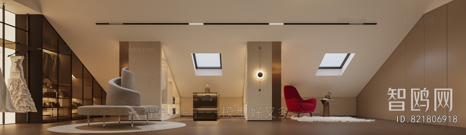 Modern Clothes Storage Area