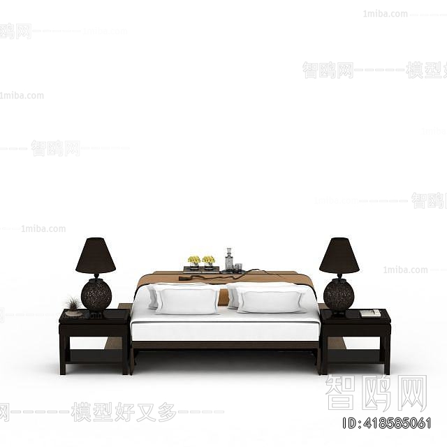 New Chinese Style Double Bed