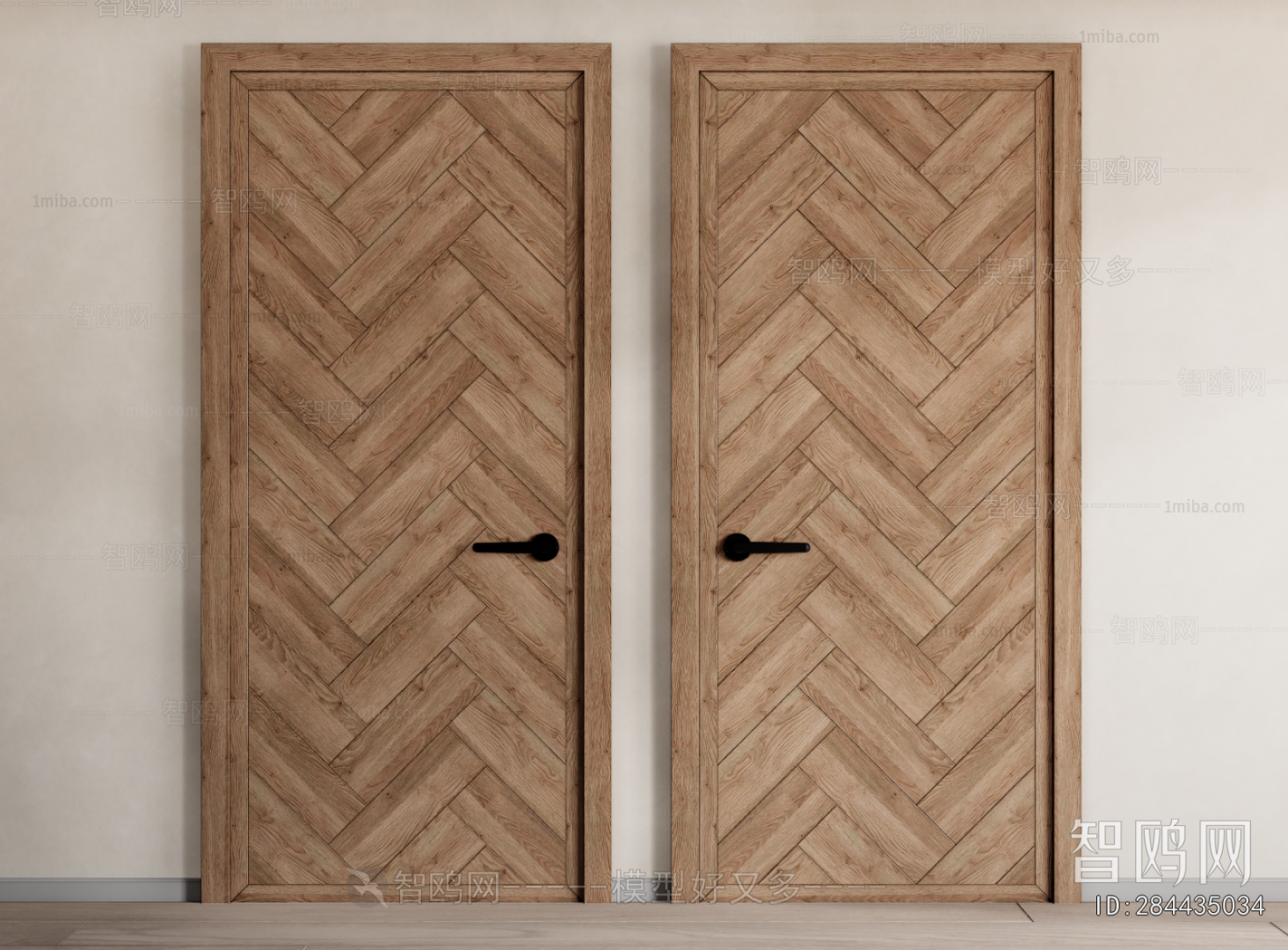 Wabi-sabi Style Single Door