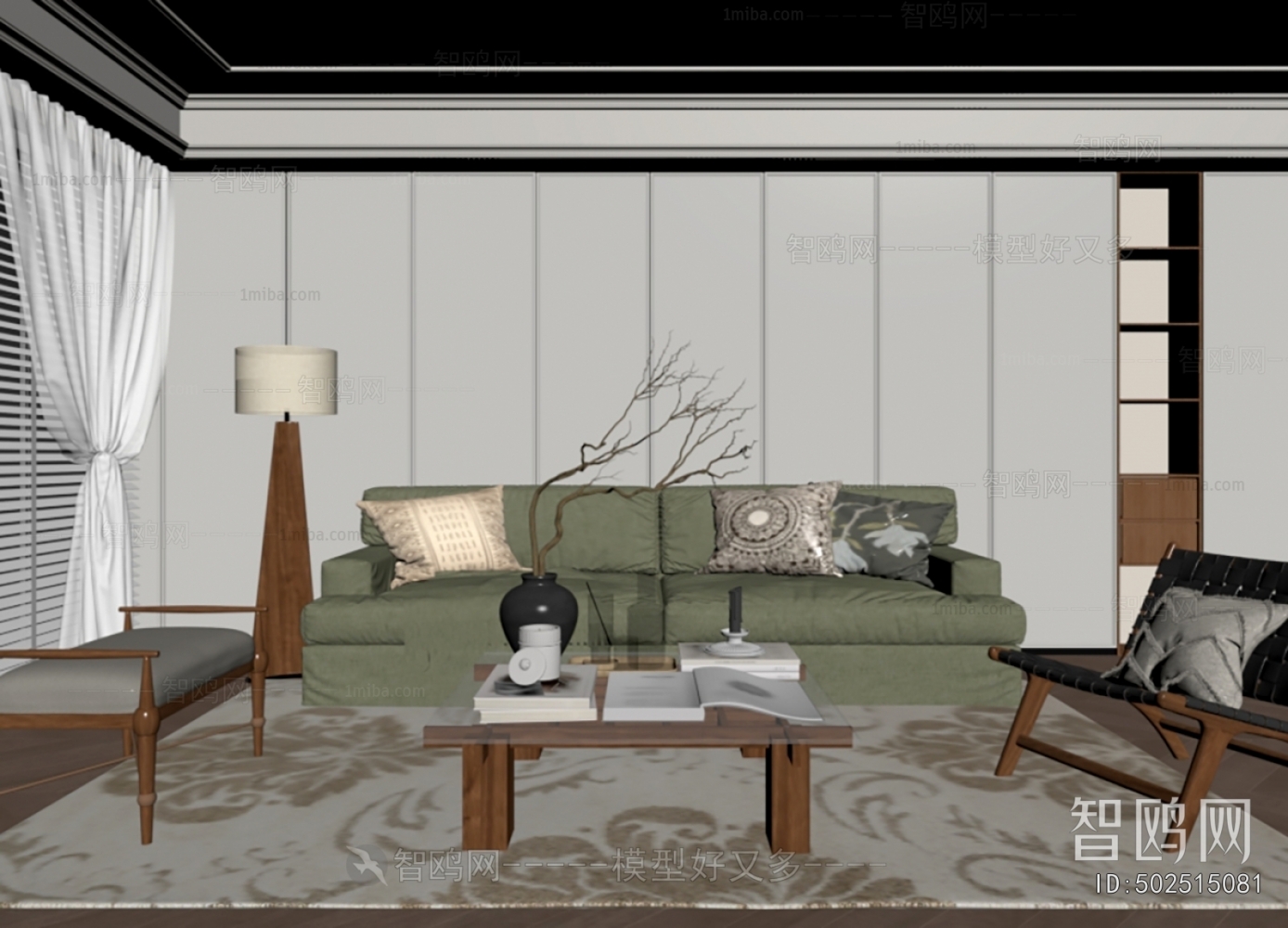 Wabi-sabi Style A Living Room