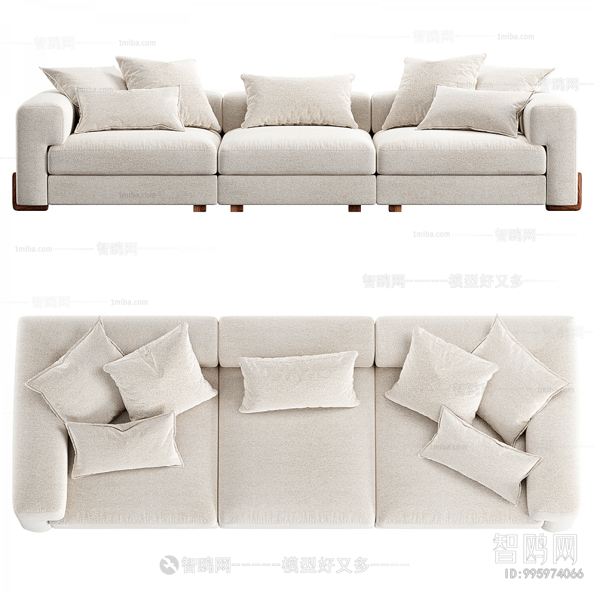 Modern Three-seat Sofa