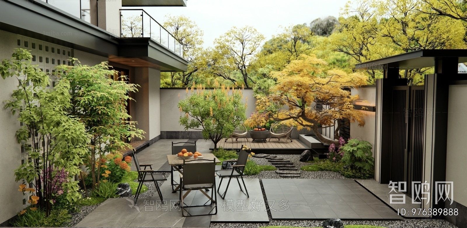 New Chinese Style Courtyard/landscape