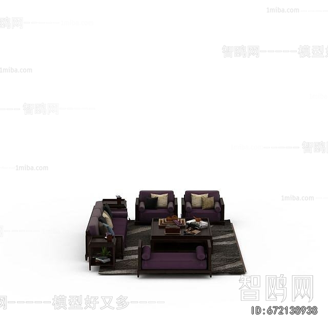 New Chinese Style Sofa Combination