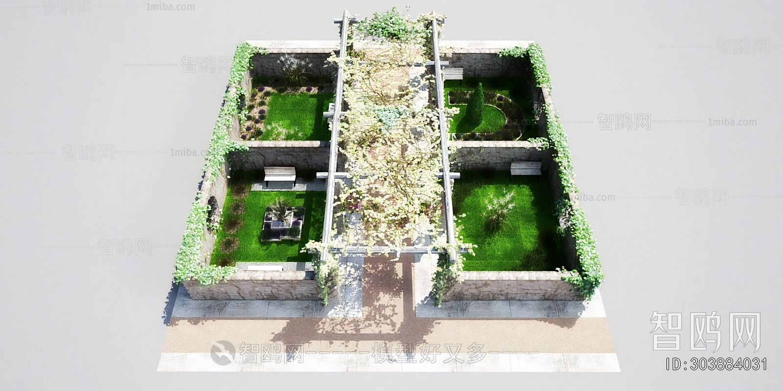 Modern Courtyard/landscape