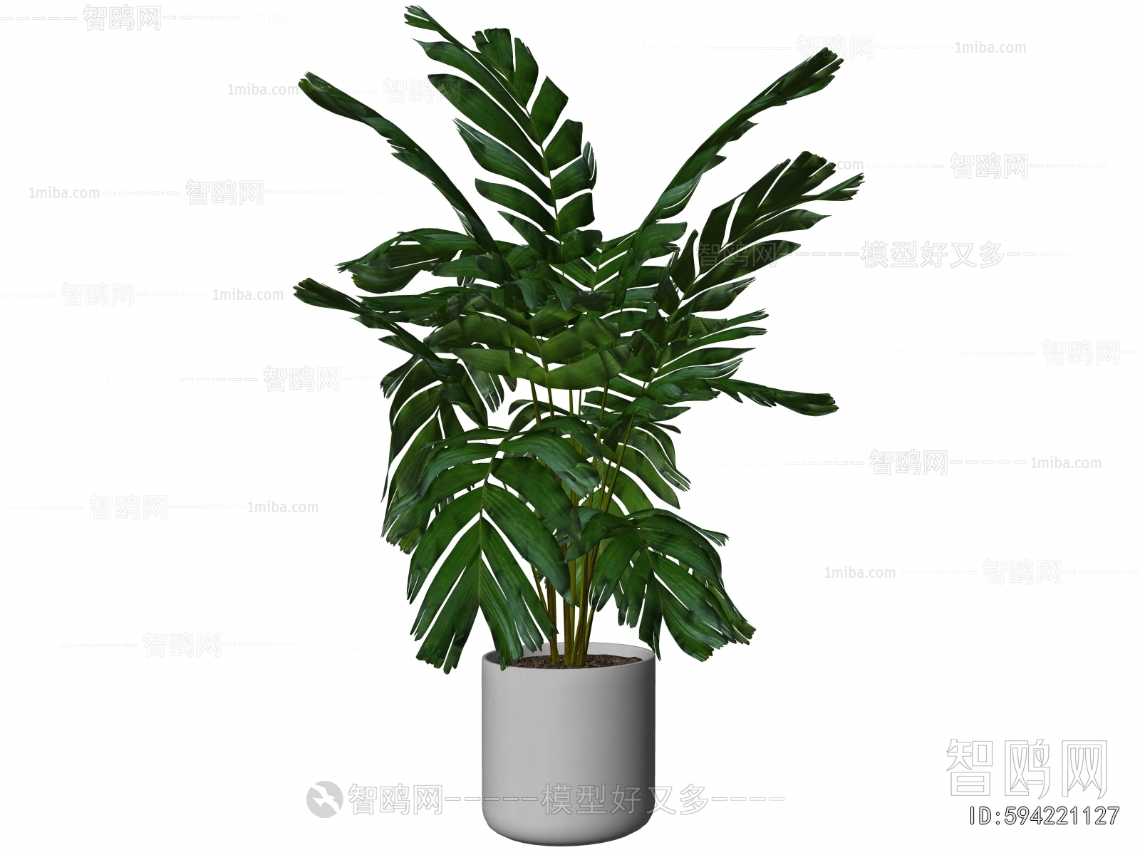 Modern Ground Green Plant Potted Plants