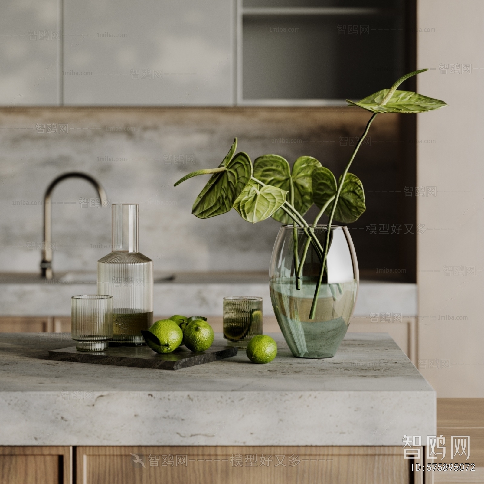 Modern Aquatic Green Plant