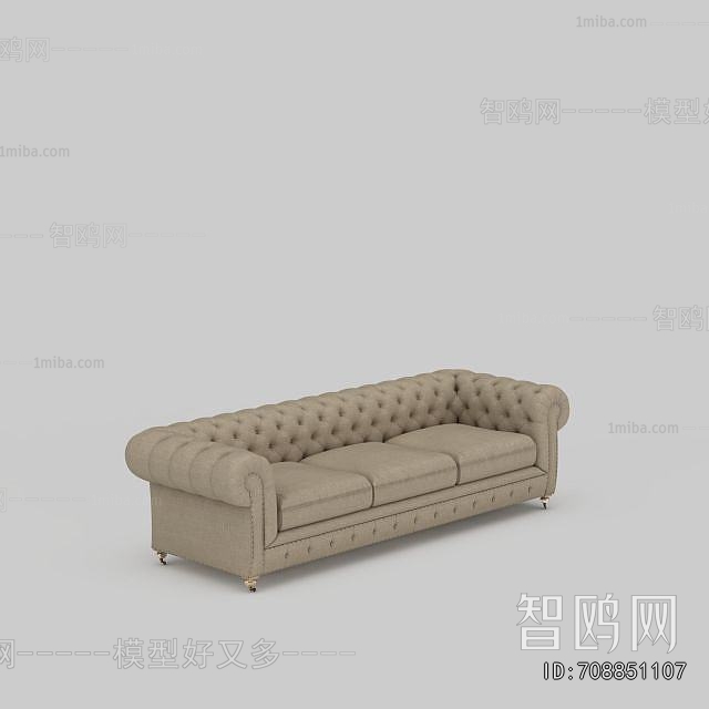 European Style Three-seat Sofa