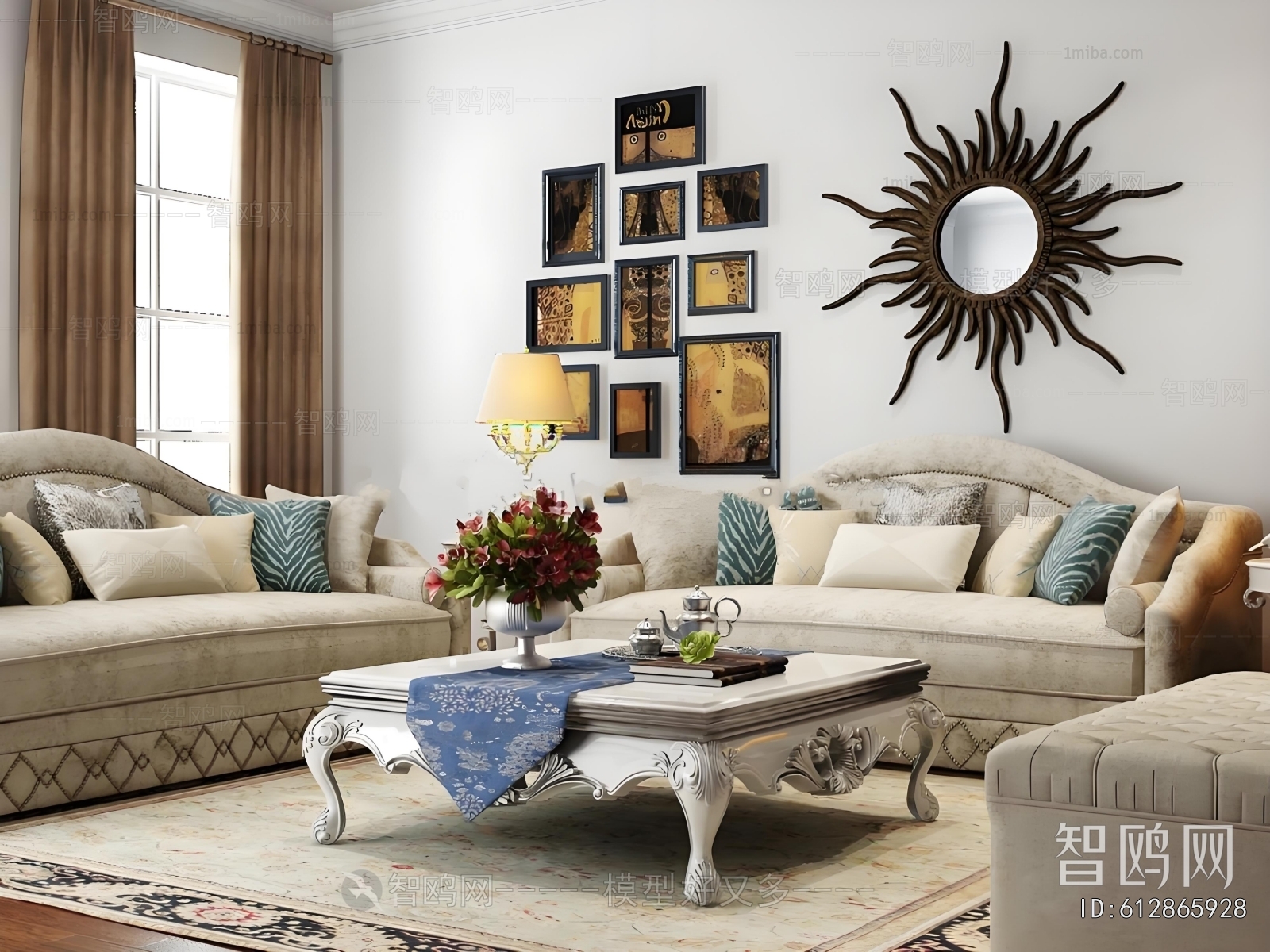 Simple European Style Sofa Combination